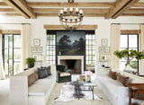Salt and Pepper Black X-Large Brazilian Cowhide Rug 7'3"H x 6'6"W #B13235 by Hudson Hides