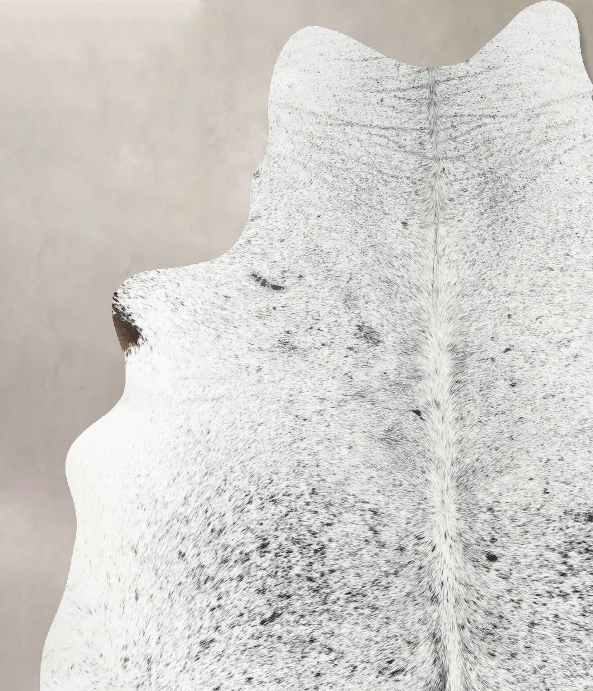Salt and Pepper Black Cowhide Rug #B13236