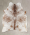Salt and Pepper Brown Large Brazilian Cowhide Rug 6'8