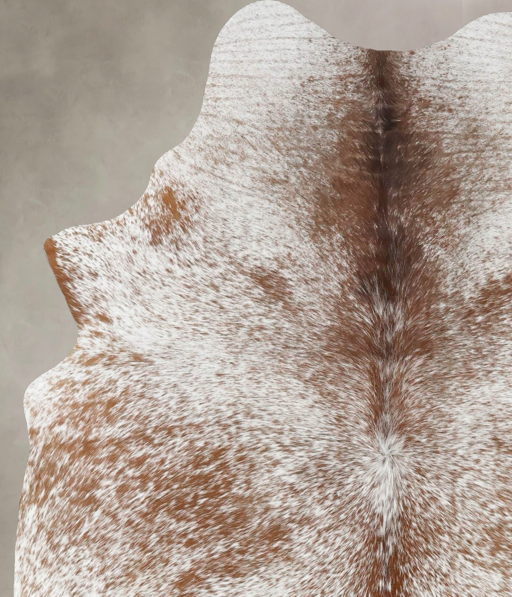 Salt and Pepper Brown Cowhide Rug #B13238