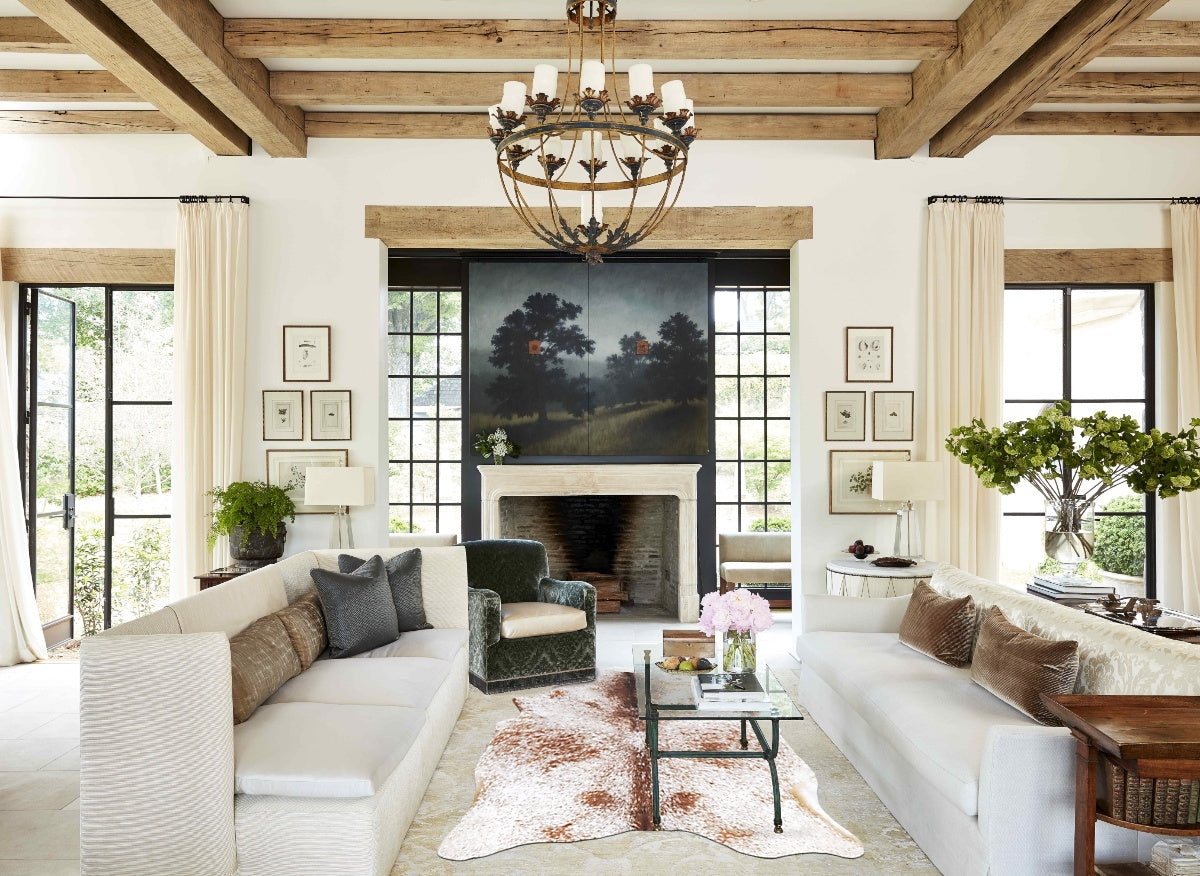 Salt and Pepper Brown Cowhide Rug #B13238