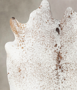 Salt and Pepper Brown X-Large Brazilian Cowhide Rug 6'8"H x 6'6"W #B13239 by Hudson Hides