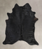 Solid Black X-Large Brazilian Cowhide Rug 7'2