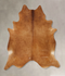 Solid Brown X-Large Brazilian Cowhide Rug 7'4