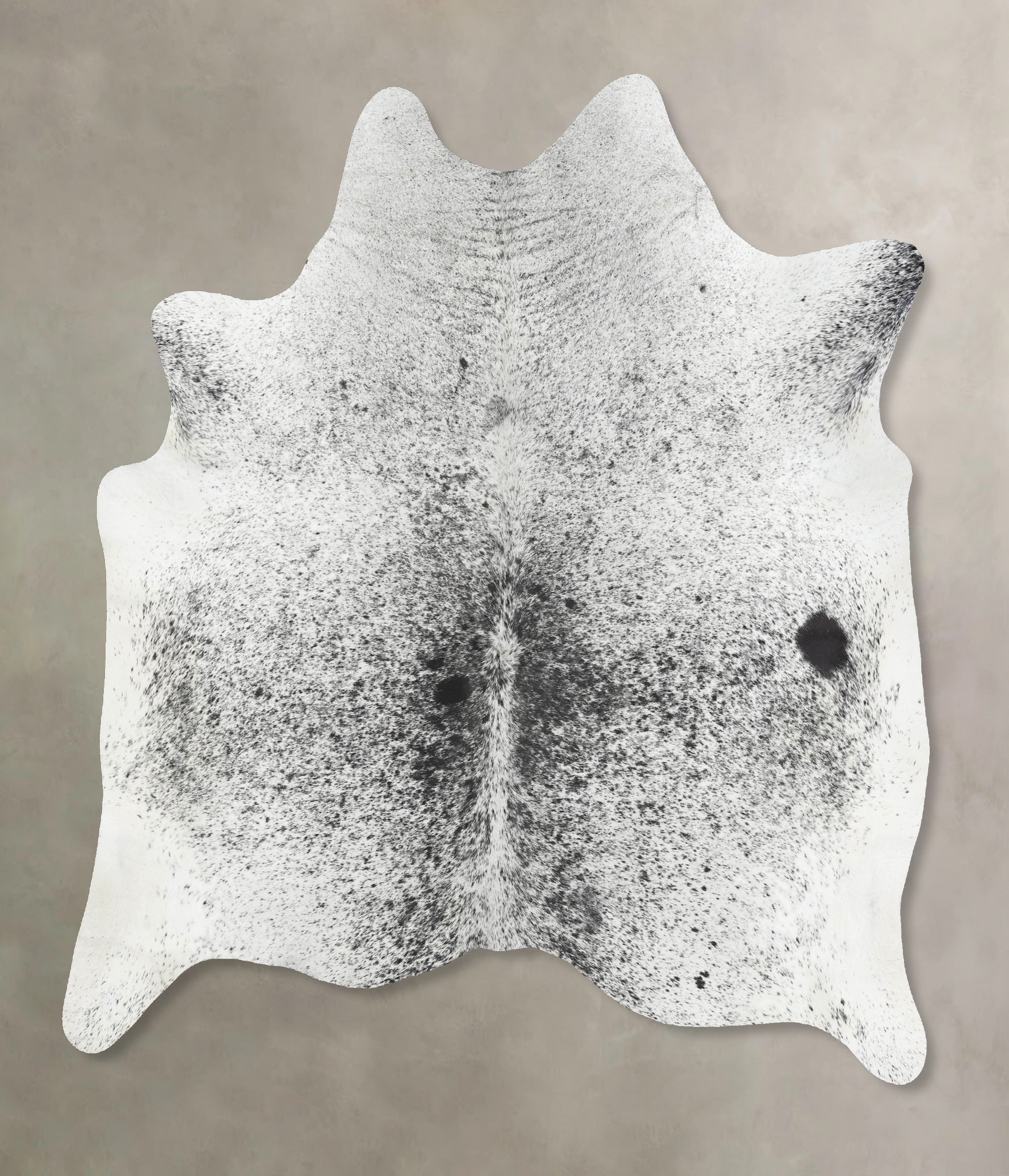 Salt and Pepper Black Cowhide Rug #B13262