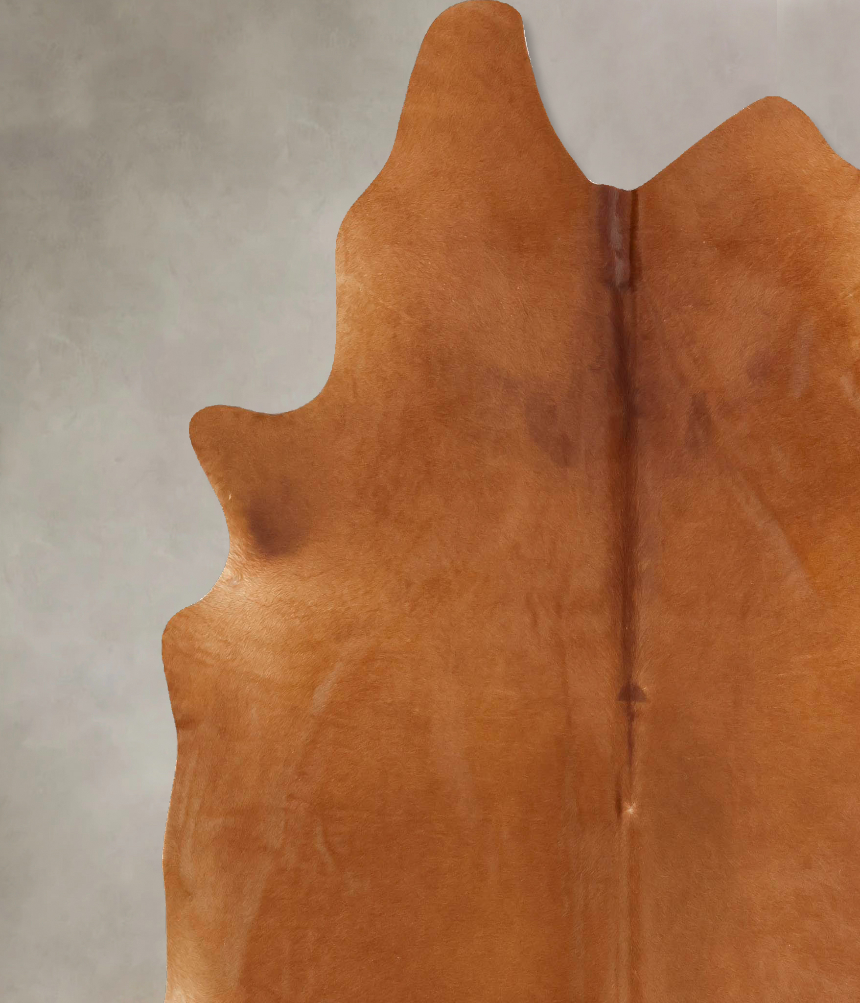 Solid Brown Cowhide Rug #B13273