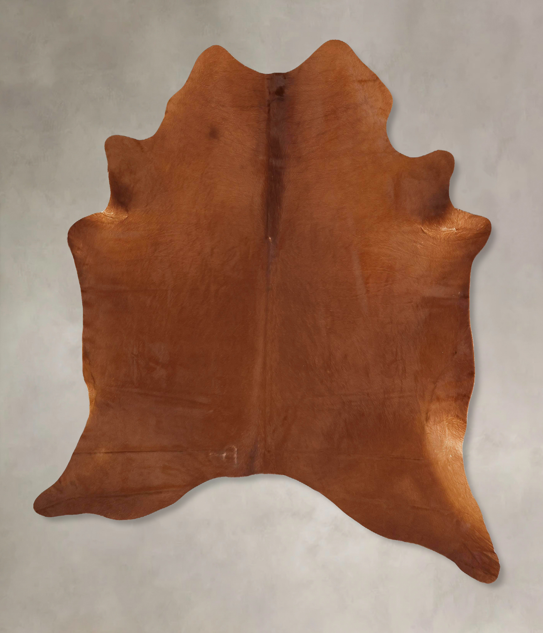 Solid Brown Cowhide Rug #B13277