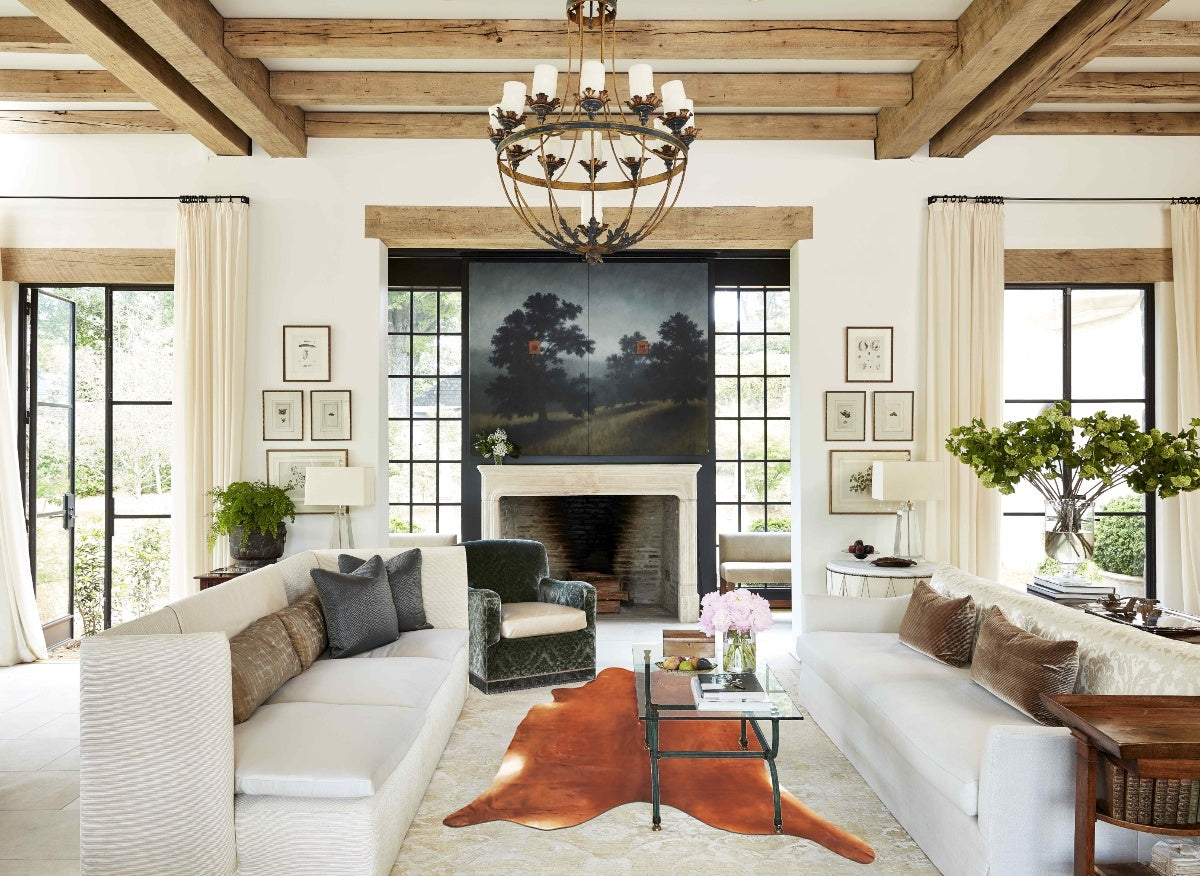 Solid Brown Cowhide Rug #B13279