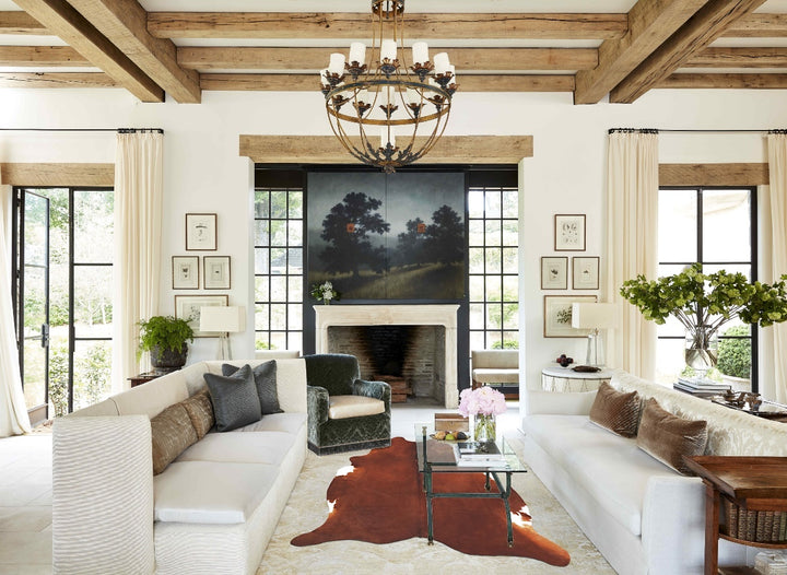 Solid Brown X-Large Brazilian Cowhide Rug 7'10"H x 6'1"W #B13285 by Hudson Hides