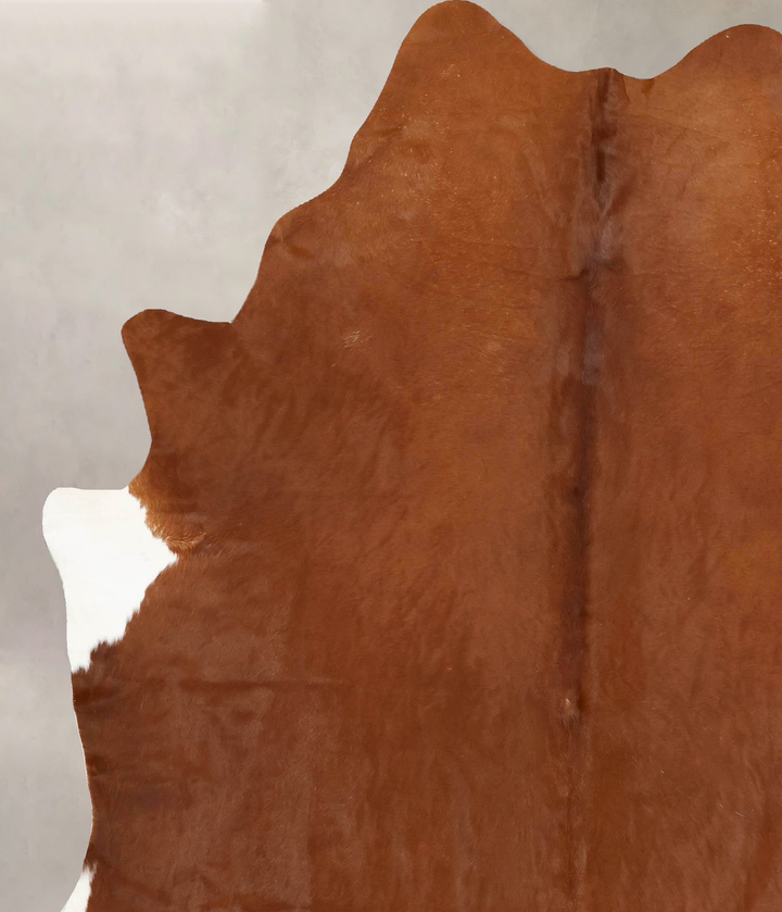Solid Brown XX-Large Brazilian Cowhide Rug 8'1"H x 6'6"W #B13288 by Hudson Hides