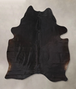 Solid Black X-Large Brazilian Cowhide Rug 7'7"H x 5'9"W #B13290 by Hudson Hides