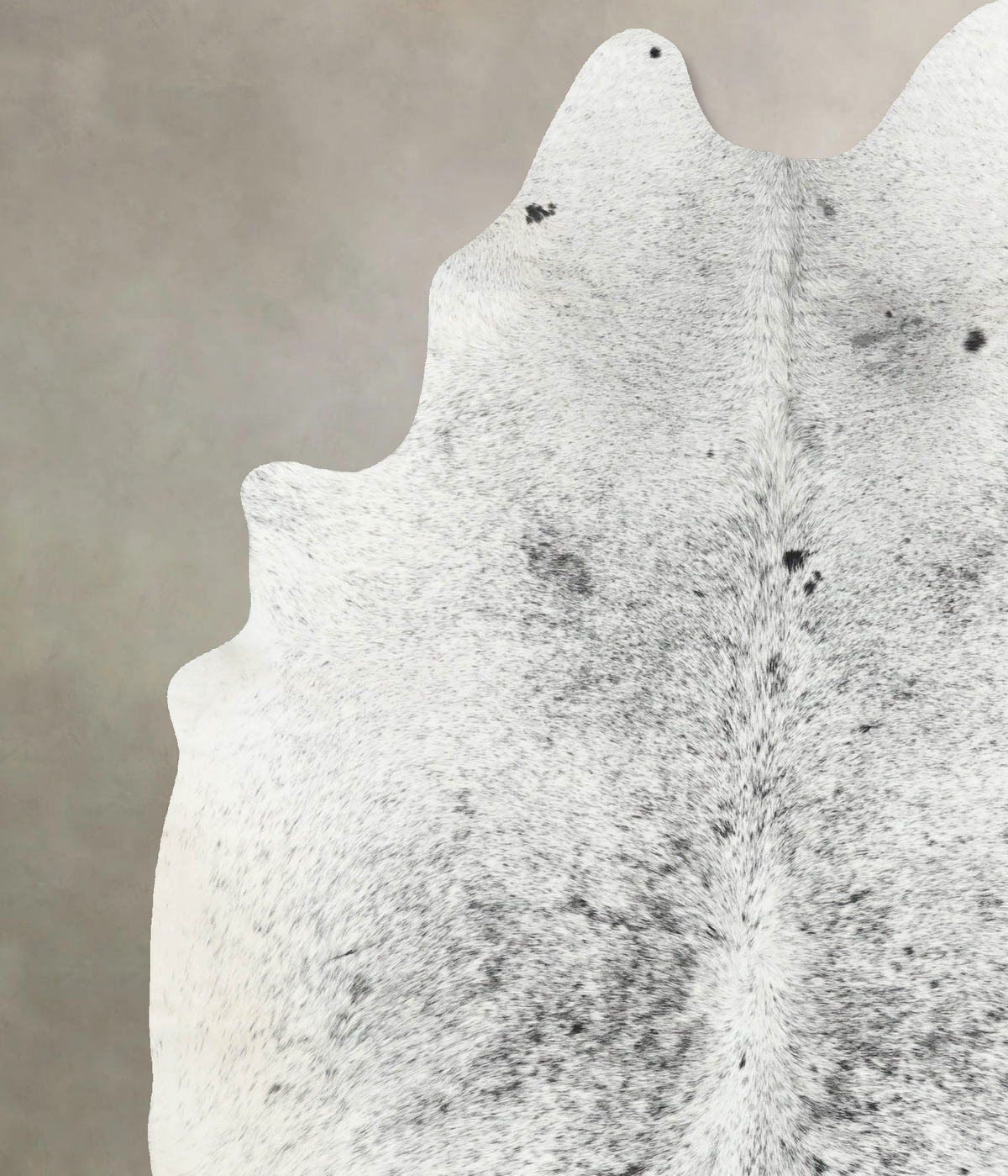 Salt and Pepper Black Cowhide Rug #B13295