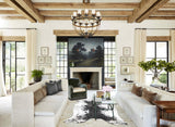 Salt and Pepper Black X-Large Brazilian Cowhide Rug 7'5"H x 6'1"W #B13297 by Hudson Hides
