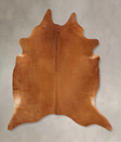 Solid Brown XX-Large Brazilian Cowhide Rug 7'4"H x 7'0"W #B13303 by Hudson Hides