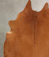 Solid Brown XX-Large Brazilian Cowhide Rug 7'4"H x 7'0"W #B13303 by Hudson Hides