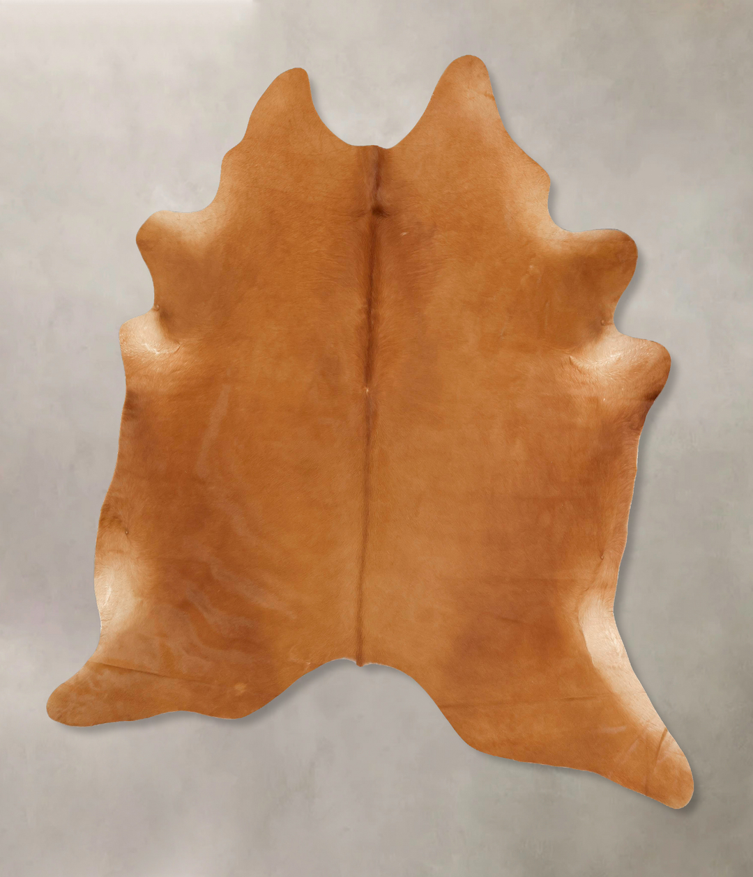 Solid Brown XX-Large Brazilian Cowhide Rug 7'11"H x 6'9"W #B13305 by H