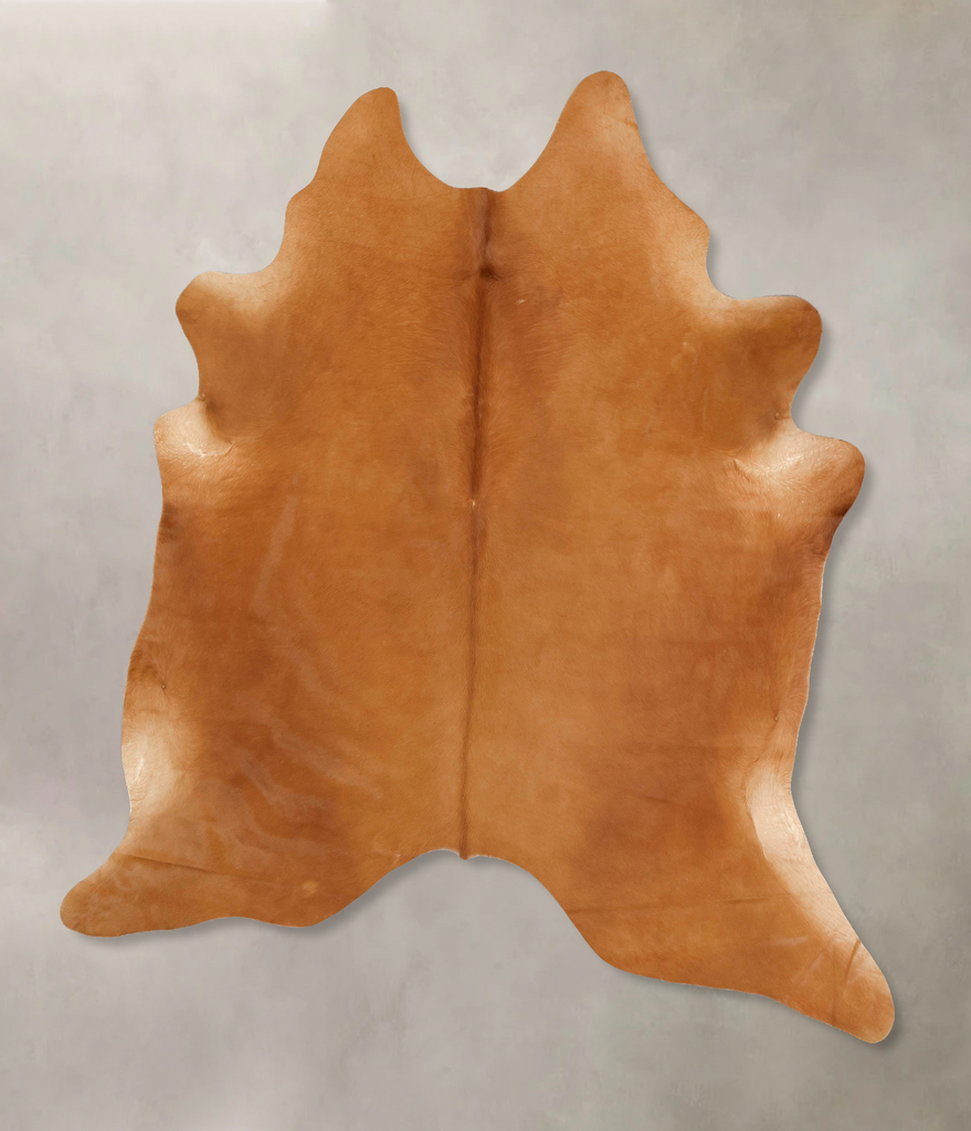 Solid Brown XX-Large Brazilian Cowhide Rug 7'11"H x 6'9"W #B13305 by Hudson Hides