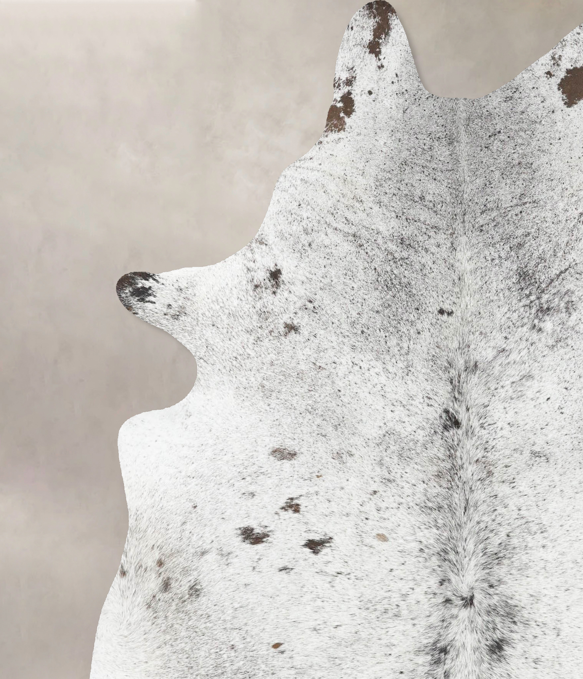 Salt and Pepper Black Cowhide Rug #B13311