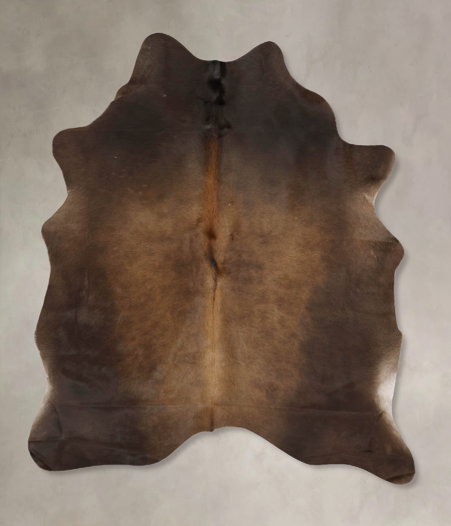 Chocolate Large Brazilian Cowhide Rug 6'11"H x 5'4"W #B13325 by Hudson Hides