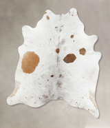 Salt and Pepper Brown X-Large Brazilian Cowhide Rug 6'11"H x 6'1"W #B13328 by Hudson Hides
