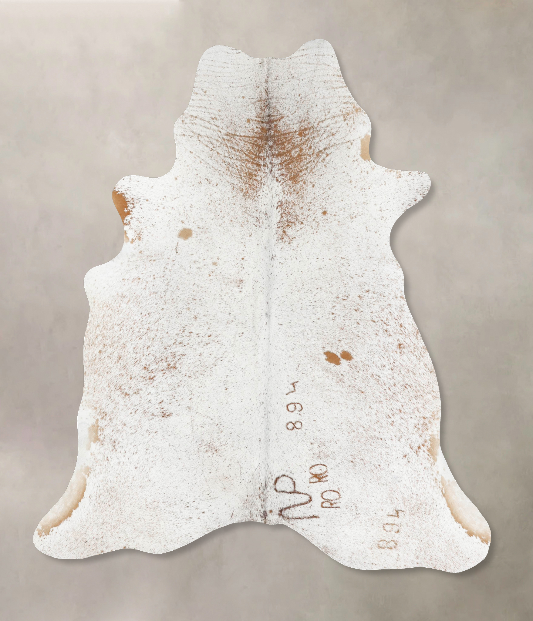 Salt and Pepper Brown Cowhide Rug #B13331