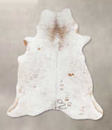 Salt and Pepper Brown X-Large Brazilian Cowhide Rug 7'3"H x 5'10"W #B13331 by Hudson Hides
