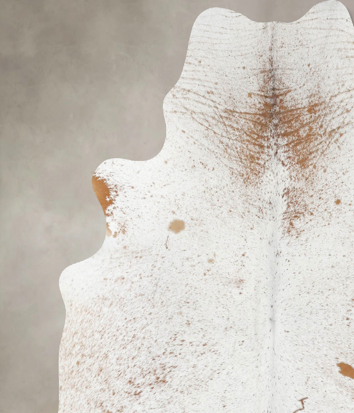 Salt and Pepper Brown X-Large Brazilian Cowhide Rug 7'3"H x 5'10"W #B13331 by Hudson Hides