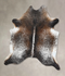 Salt and Pepper Brown X-Large Brazilian Cowhide Rug 7'9