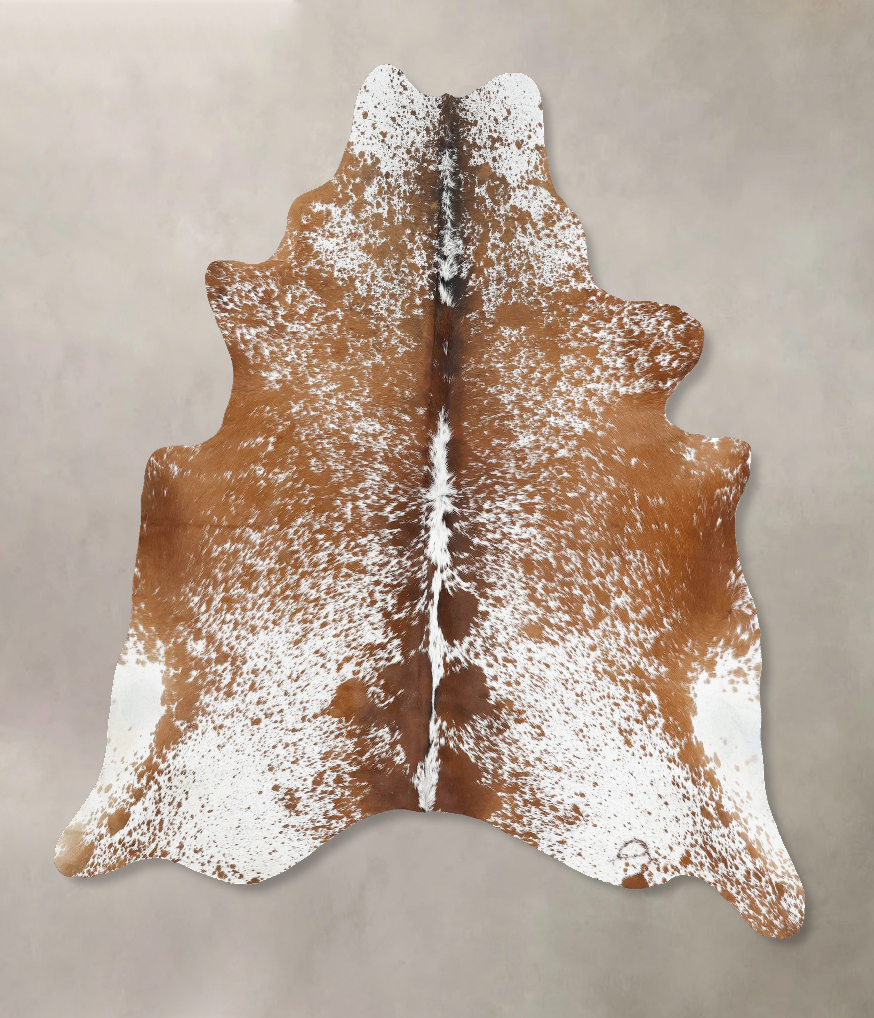 Salt and Pepper Brown Cowhide Rug #B13335