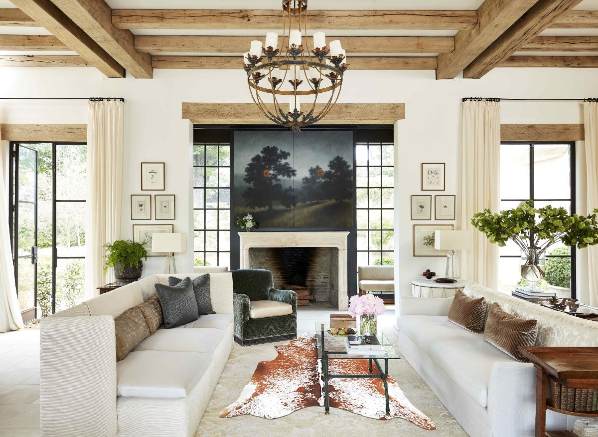Salt and Pepper Brown Cowhide Rug #B13335