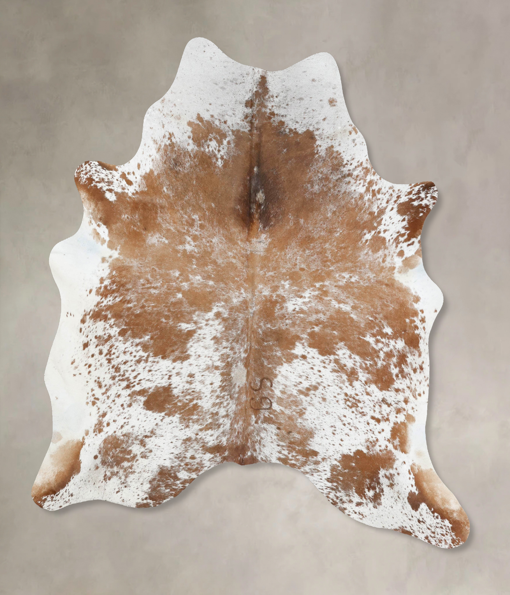 Salt and Pepper Brown Cowhide Rug #B13336