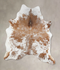 Salt and Pepper Brown X-Large Brazilian Cowhide Rug 7'6