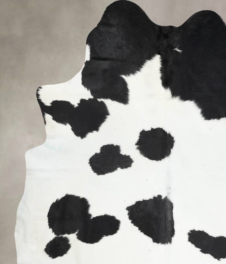 Black and White XX-Large Brazilian Cowhide Rug 8'11"H x 7'2"W #B13337 by Hudson Hides