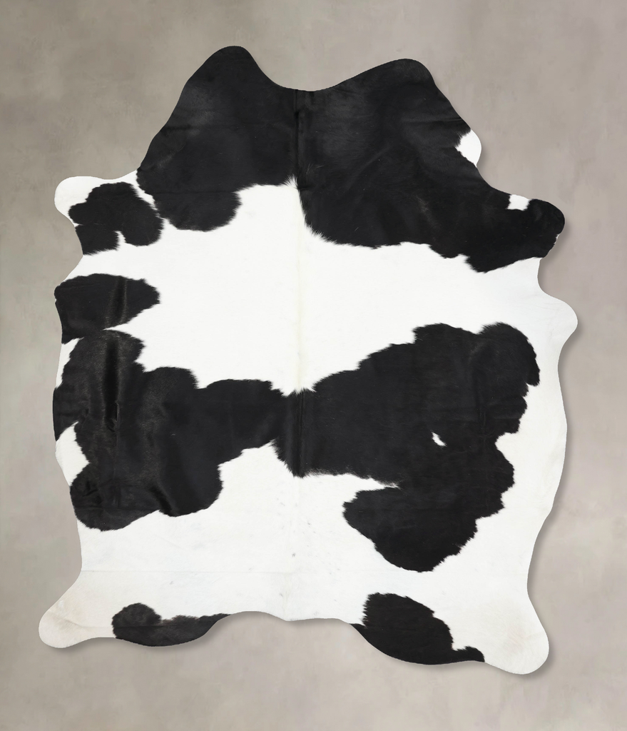 Black and White XX-Large Brazilian Cowhide Rug 9'1"H x 6'7"W #B13339 by Hudson Hides