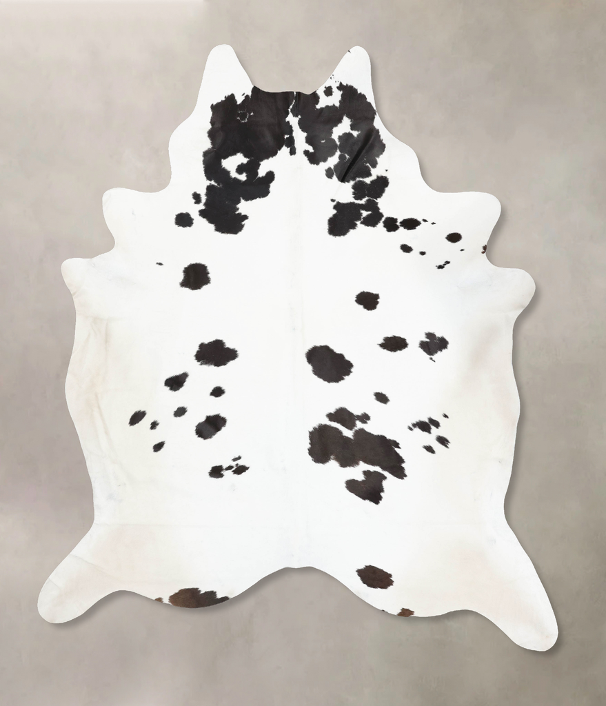 Black and White XX-Large Brazilian Cowhide Rug 9'8"H x 7'11"W #B13340 by Hudson Hides