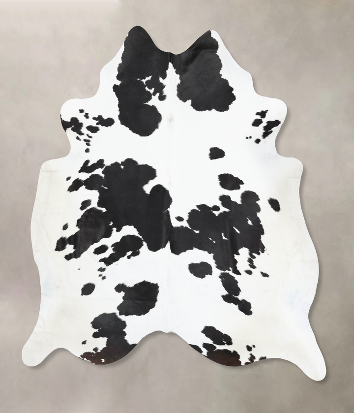 Black and White XX-Large Brazilian Cowhide Rug 8'11"H x 7'6"W #B13341 by Hudson Hides