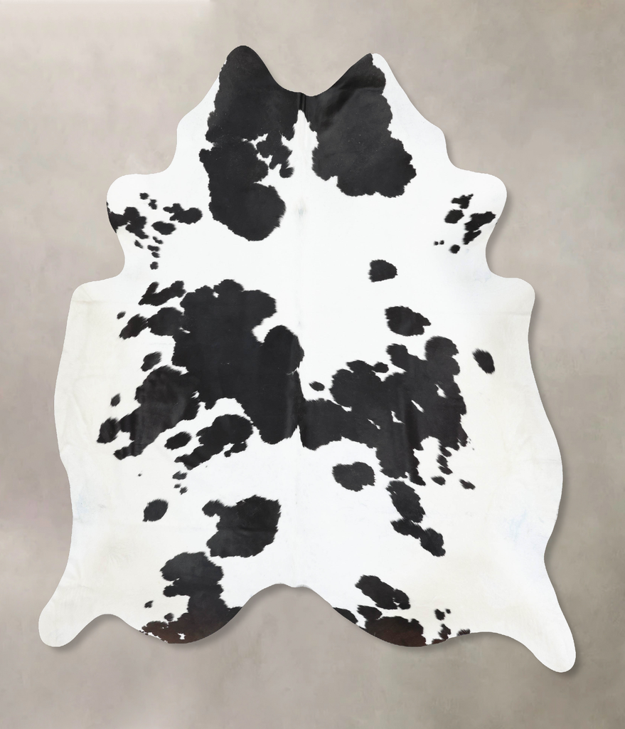 Black and White XX-Large Brazilian Cowhide Rug 8'11"H x 7'6"W #B13341 by Hudson Hides
