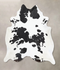 Black and White XX-Large Brazilian Cowhide Rug 8'11
