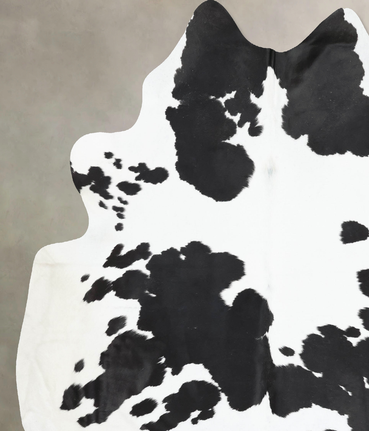 Black and White XX-Large Brazilian Cowhide Rug 8'11"H x 7'6"W #B13341 by Hudson Hides