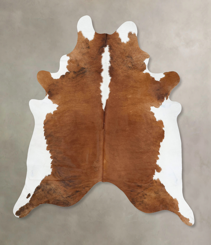 Hereford XX-Large Brazilian Cowhide Rug 8'6"H x 7'4"W #B13347 by Hudson Hides