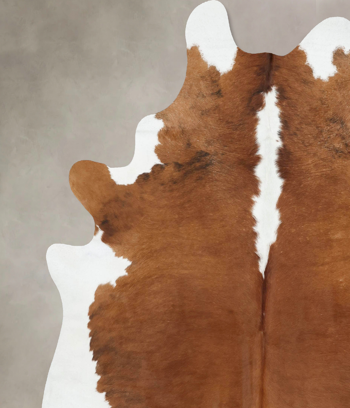 Hereford XX-Large Brazilian Cowhide Rug 8'6"H x 7'4"W #B13347 by Hudson Hides