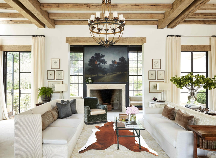 Hereford XX-Large Brazilian Cowhide Rug 8'6"H x 7'4"W #B13347 by Hudson Hides