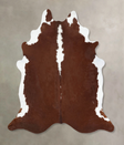 Hereford XX-Large Brazilian Cowhide Rug 7'8"H x 7'0"W #B13348 by Hudson Hides
