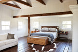 Hereford XX-Large Brazilian Cowhide Rug 7'8"H x 7'0"W #B13348 by Hudson Hides