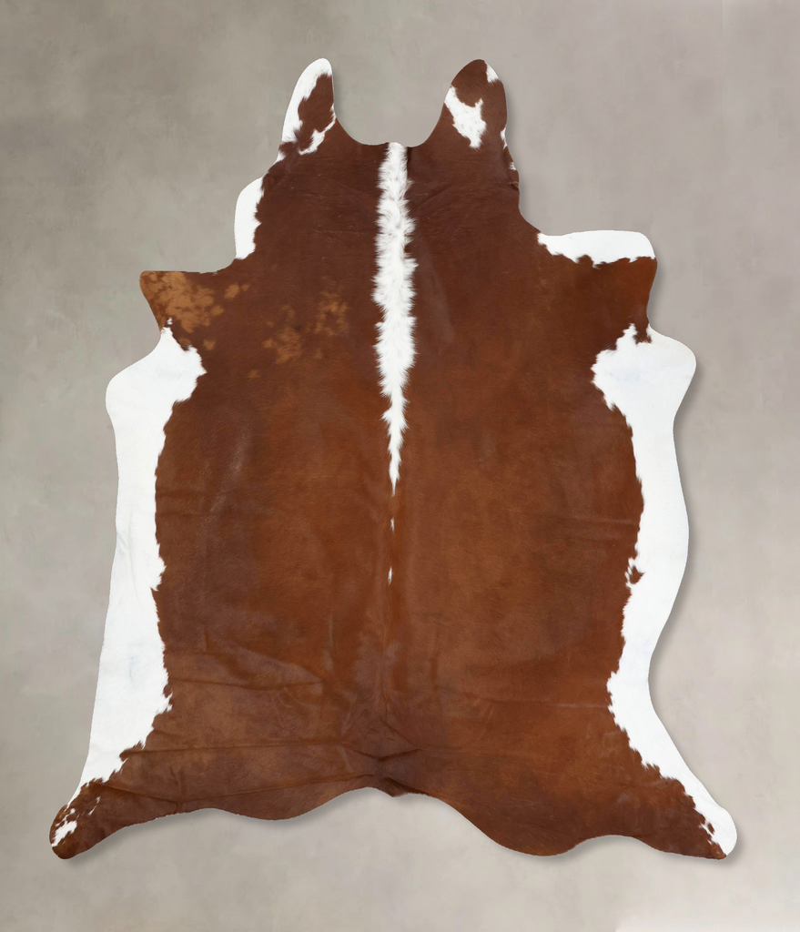 Hereford XX-Large Brazilian Cowhide Rug 7'10"H x 7'2"W #B13349 by Hudson Hides