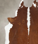 Hereford XX-Large Brazilian Cowhide Rug 7'10"H x 7'2"W #B13349 by Hudson Hides