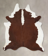 Hereford XX-Large Brazilian Cowhide Rug 8'8"H x 6'8"W #B13351 by Hudson Hides