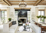 Salt and Pepper Black X-Large Brazilian Cowhide Rug 6'9"H x 6'1"W #B13352 by Hudson Hides