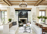 Salt and Pepper Black Large Brazilian Cowhide Rug 7'2"H x 5'5"W #B13353 by Hudson Hides