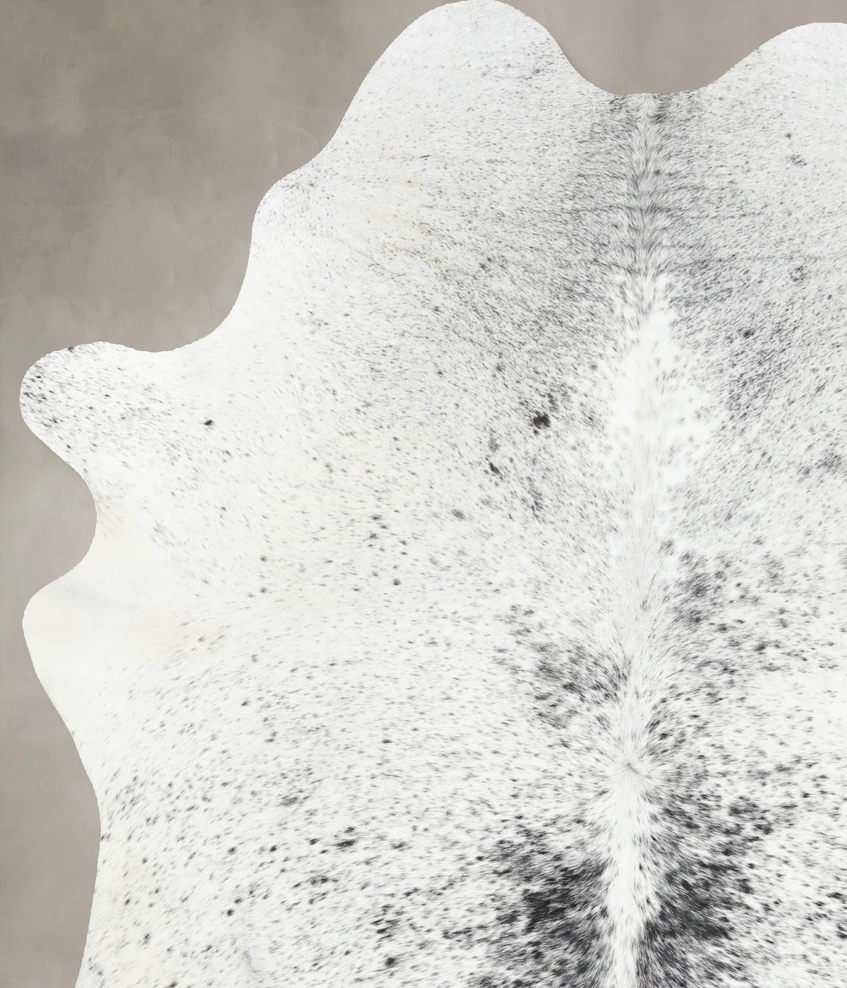 Salt and Pepper Black Cowhide Rug #B13357